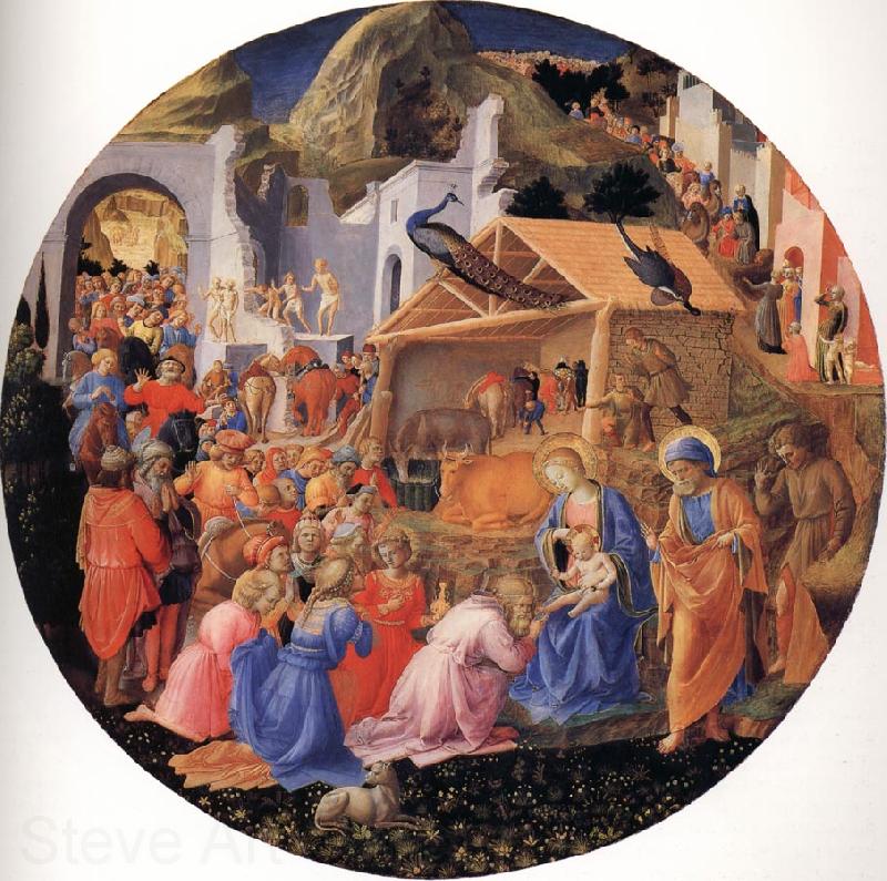 Fra Filippo Lippi The Adoration of the Magi Norge oil painting art